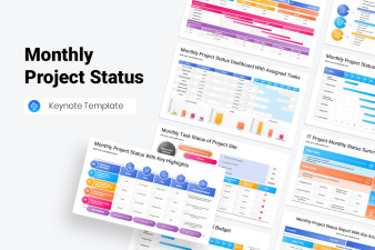 Monthly Project Status Keynote Template